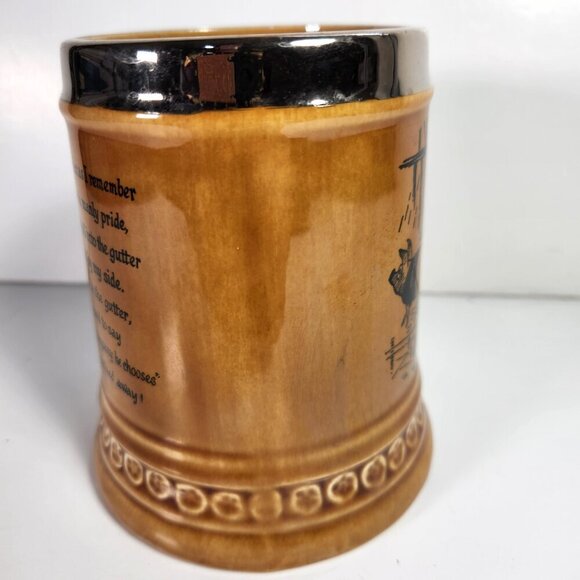 Lord Nelson Ware Beer Stein Mug Elijah Cotton Stafford England Vintage 70s - Picture 6 of 8